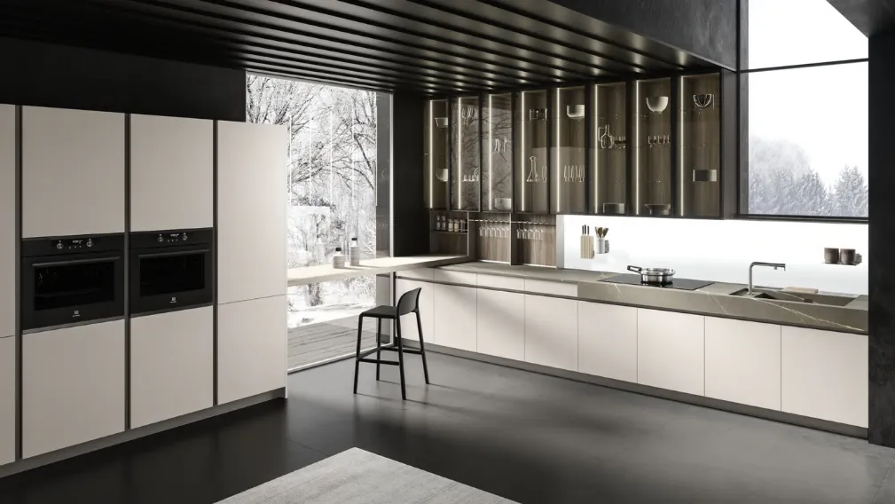 Cucina Design ad angolo Lab13 Kitchen 05 di Aran