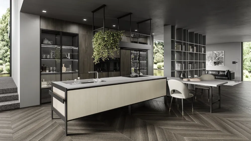 Cucina Design con isola Lab13 Kitchen 06 di Aran