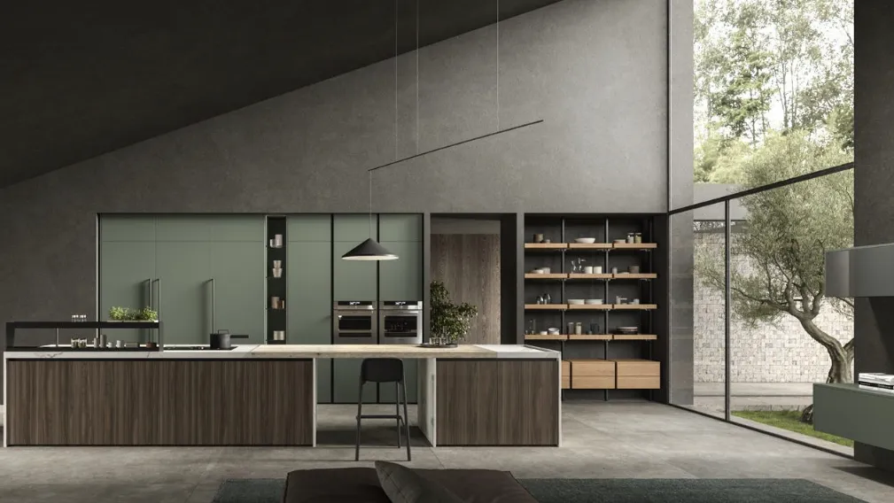 Cucina Design con isola Lab13 Kitchen 07 di Aran