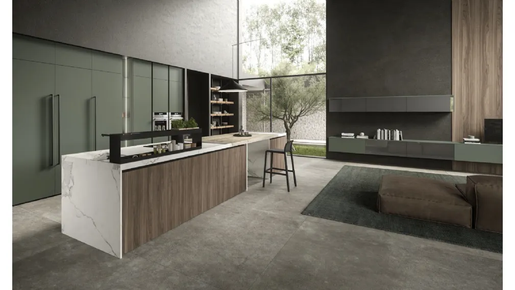 Cucina Design con isola Lab13 Kitchen 07 di Aran
