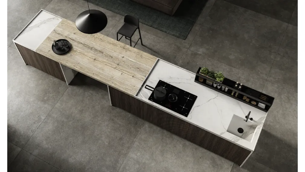 Cucina Design con isola Lab13 Kitchen 07 di Aran