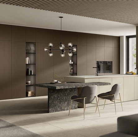 Cucina Moderna con penisola Angolo 37 05 di Colombini Kitchen