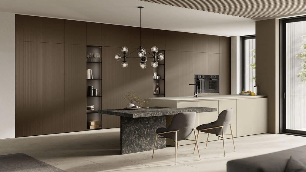 Cucina Moderna con penisola Angolo 37 05 di Colombini Kitchen