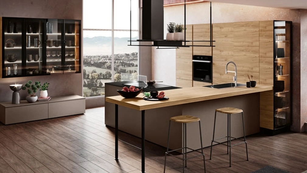 Cucina Moderna con penisola Capri di Imab