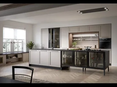 Cucina Moderna con isola Clio Composizione 03 di Prima Cucine