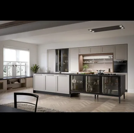 Cucina Moderna con isola Clio Composizione 03 di Prima Cucine