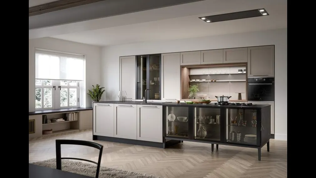 Cucina Moderna con isola Clio Composizione 03 di Prima Cucine