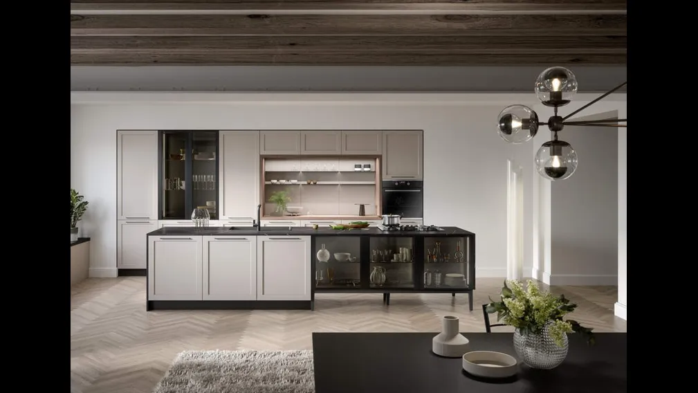 Cucina Moderna con isola Clio Composizione 03 di Prima Cucine