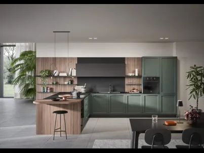Cucina Moderna con penisola Clio Composizione 06 di Prima Cucine