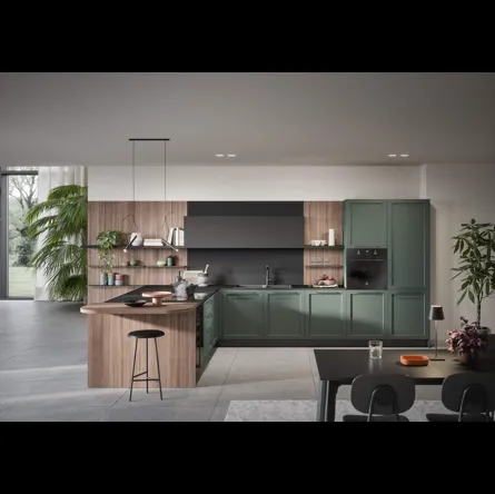 Cucina Moderna con penisola Clio Composizione 06 di Prima Cucine