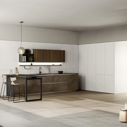 Cucina Moderna con penisola Lungomare 05 di Colombini Casa Artec