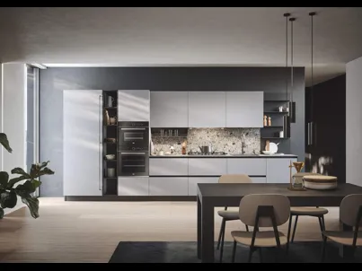 Cucina Moderna lineare Domino Composizione 09 di Prima Cucine