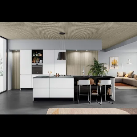 Cucina Moderna con isola Fly Composizione 01 di Prima Cucine