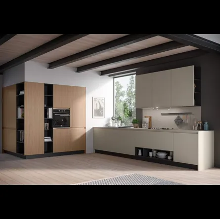 Cucina Moderna ad angolo Fly Composizione 05 di Prima Cucine