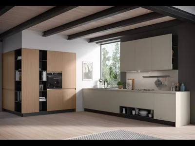 Cucina Moderna ad angolo Fly Composizione 05 di Prima Cucine