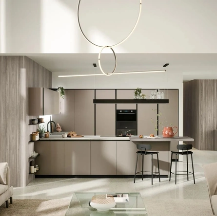 Cucina Moderna con penisola Aria Tech 04 di Forma Cucine