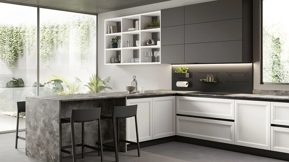 Cucina Moderna con penisola Futura 14 di Colombini Kitchen