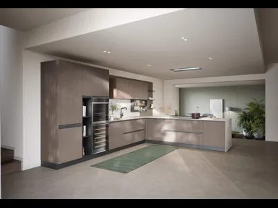 Cucina Moderna con penisola Hera Composizione 05 di Prima Cucine