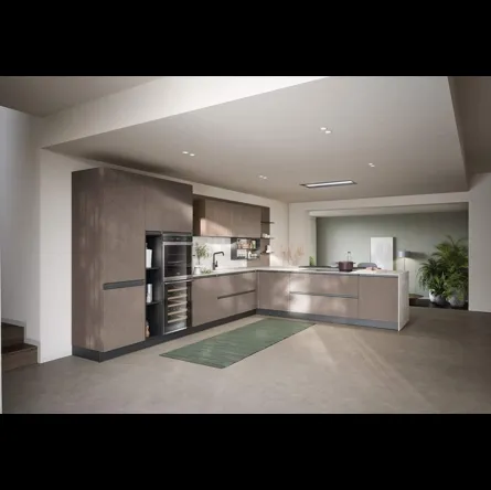 Cucina Moderna con penisola Hera Composizione 05 di Prima Cucine