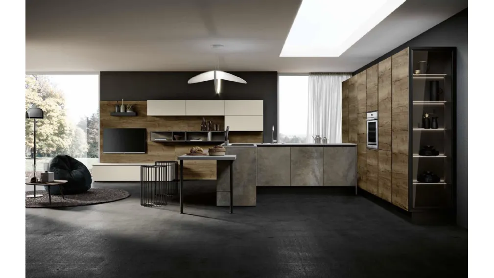 Cucina Moderna con penisola Piana di Imab