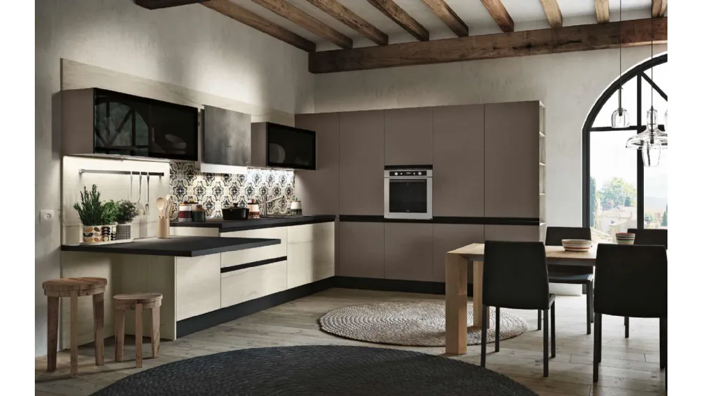 Cucina Moderna angolare Positano di Imab