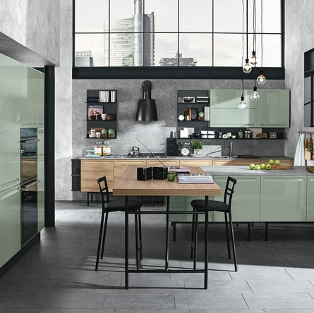 Cucina Moderna con penisola Isla 02 di Colombini Casa Artec