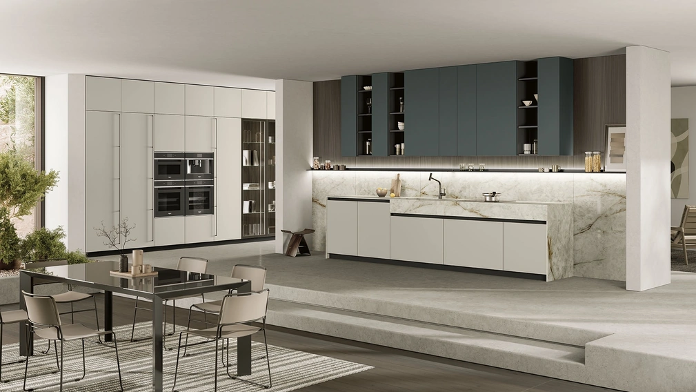 Cucina Moderna ad angolo Lungomare 01 di Colombini Kitchen