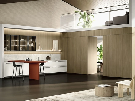 Cucina Moderna con penisola Lungomare 08 di Colombini Kitchen