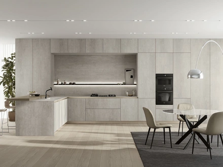 Cucina Moderna con penisola Luxea 01 di Colombini Kitchen