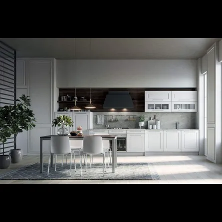 Cucina Moderna lineare Maya Composizione 05 in legno laccato di Prima Cucine