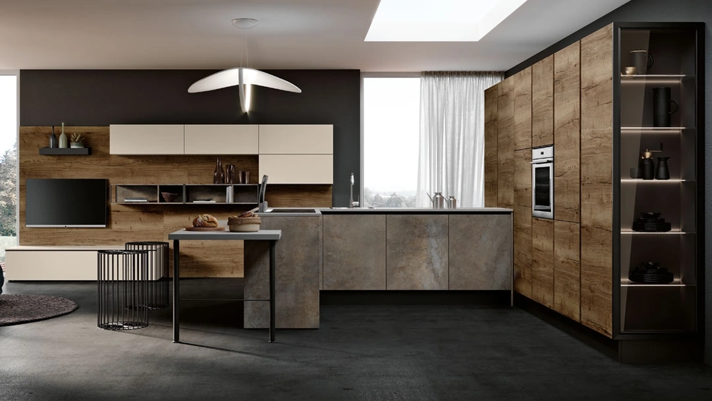 Cucina Moderna con penisola Piana di Imab