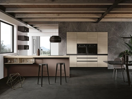 Cucina Moderna con penisola Positano di Imab