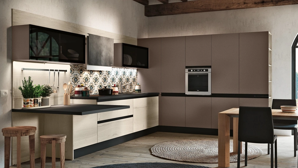 Cucina Moderna con penisola Positano di Imab