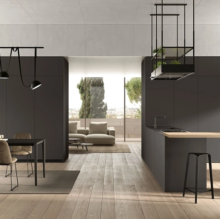 Cucina Moderna con penisola Pratica L 11 di Colombini Kitchen