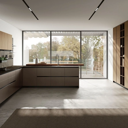 Cucina Moderna con penisola Pratica L 12 di Colombini Kitchen