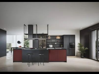 Cucina Moderna con isola Domino Composizione 03 di Prima Cucine