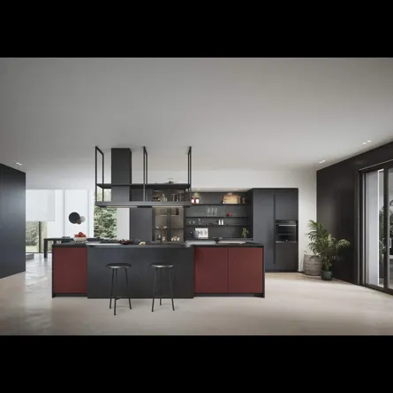Cucina Moderna con isola Domino Composizione 03 di Prima Cucine