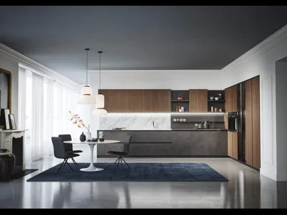 Cucina Moderna angolare Domino Composizione 04 di Prima Cucine