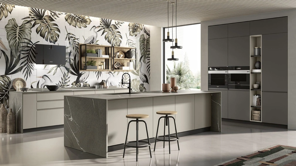 Cucina Moderna con isola Pura 01 di Colombini Kitchen