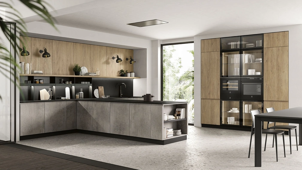 Cucina Moderna con penisola Pura 02 di Colombini Kitchen