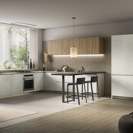 Cucina Moderna con penisola Pura 04 di Colombini Kitchen