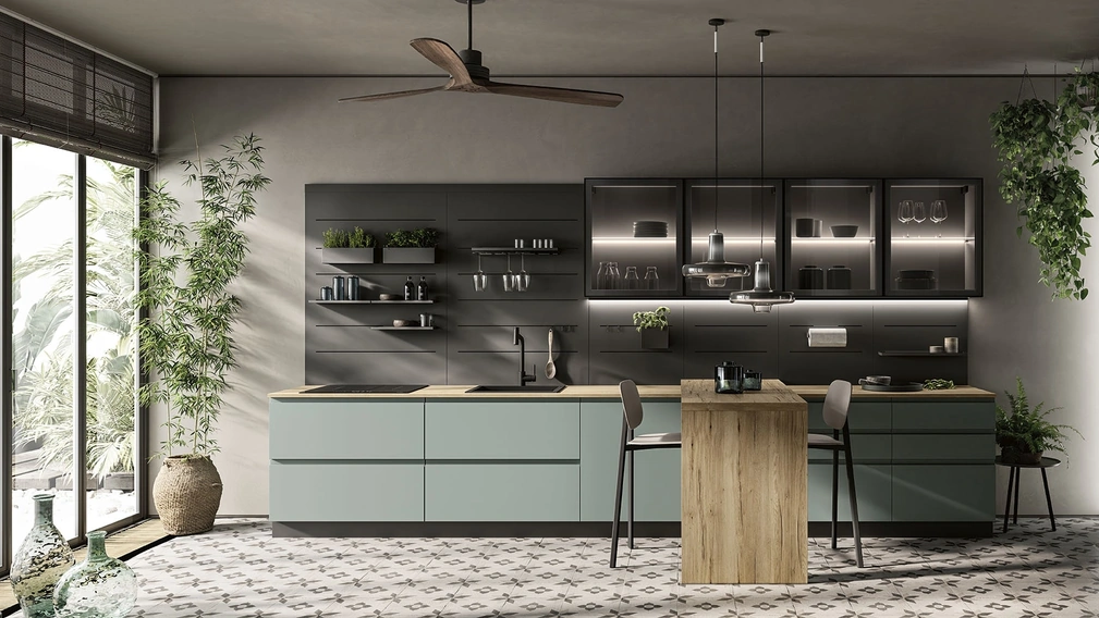 Cucina Moderna con penisola Pura 05 di Colombini Kitchen