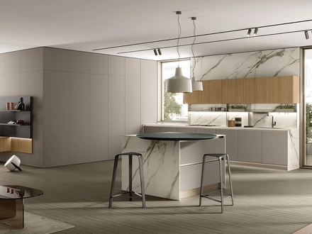 Cucina Moderna con isola Segno 04 di Colombini Casa Artec