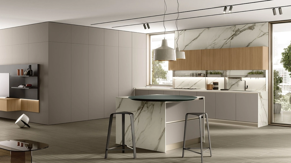 Cucina Moderna con isola Segno 04 di Colombini Kitchen