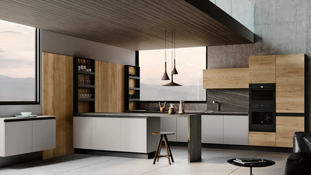 Cucina Moderna Teia-con-penisola Imab