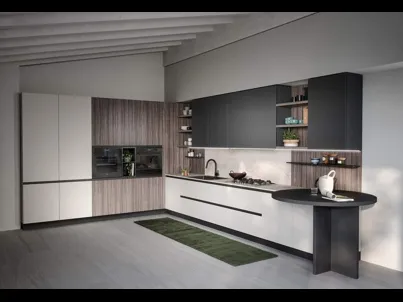 Cucina Moderna angolare Zoe Composizione 03 di Prima Cucine