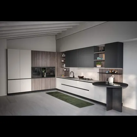 Cucina Moderna angolare Zoe Composizione 03 di Prima Cucine
