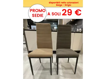 promo sedie Mary in tessuto 