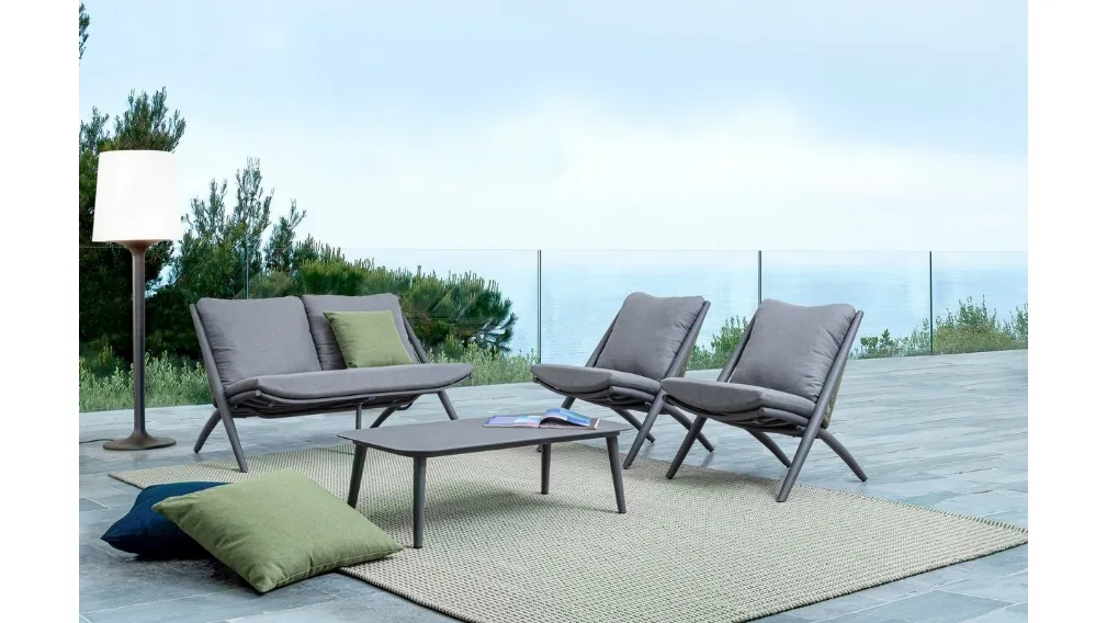 Divano da giardino Aloha in corda di Bizzotto