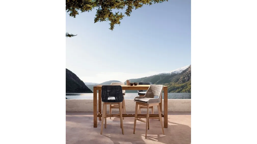 Tavolo Maricruz in teak riciclato di Bizzotto